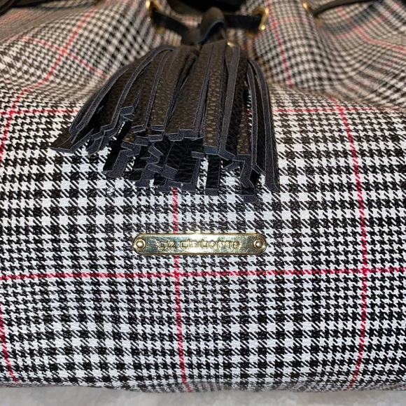 πLiz Claiborne Plaid Herringbone Purse - Picture 4 of 11